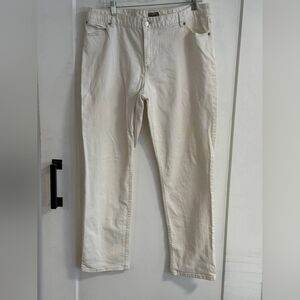 J. Jill Cream Straight Leg Jeans